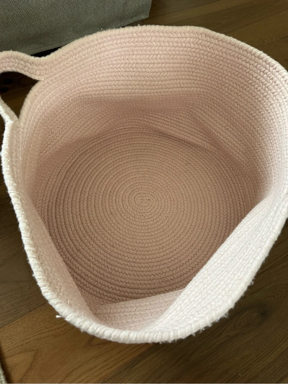 Restoration Hardware Tassel Braided Wool Basket